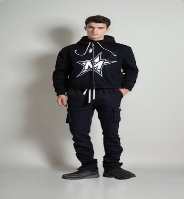 Midnight Star Graphic Hoodie & Cargo Joggers